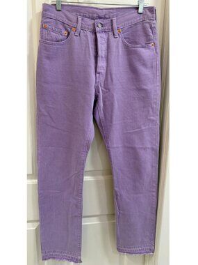 Levi’s 501 Lavender Purple Jeans Size 30x30 Straight Leg Button Fly